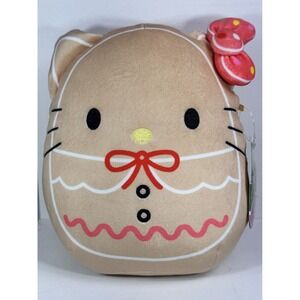 Squishmallows Hello Kitty Gingerbread Plush 8" Christmas NWT 2023 Sanrio